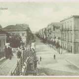 Il cavalcavia pedonale di corso Cavour in una foto degli anni 30, quando il ponte ancora non era stato costruito (foto del gruppo facebook Bari...tanto tempo fa)